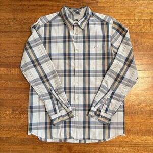 The North Face Mens Large Long Sleeve‎ Plaid Button Down Shirt Casual Cotton